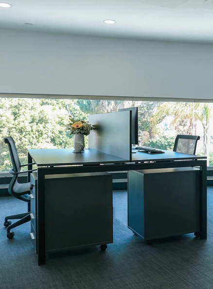 modern black interior office